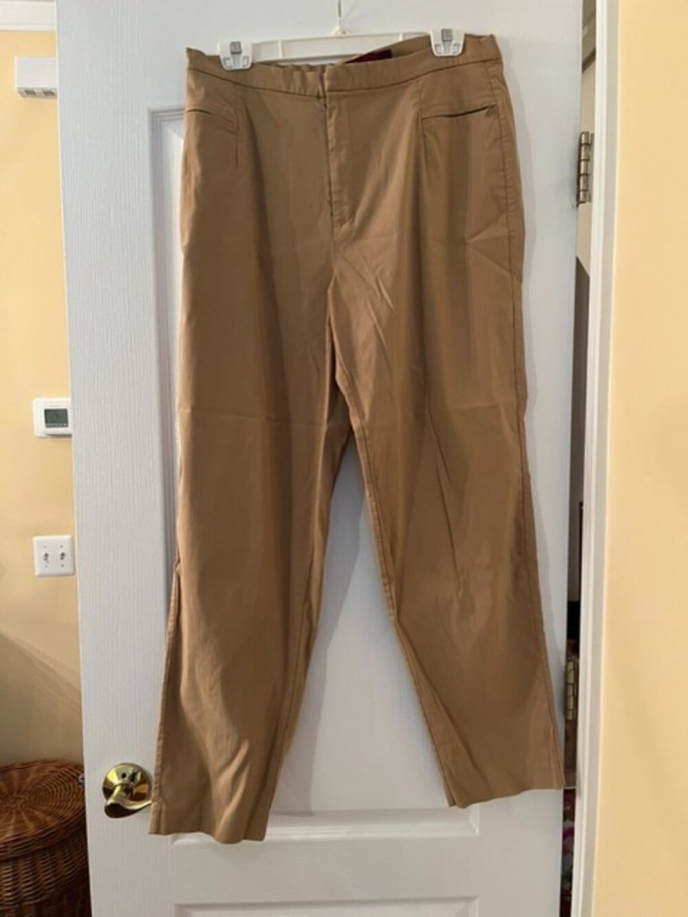Meron Khaki Straight-Leg Pants - Size 18W